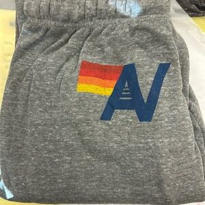 Women’s Grey Aviator Nation Logo Sweatpants